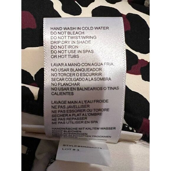 MICHAEL Michael Kors Animal Print Ring Halter Bikini Swim Top Extra Small NWT - Picture 6 of 7